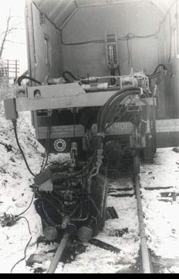 Передвижной комплекс рельсосварочного оборудования К835У1. Алапаевская УЖД, 1988 г.
